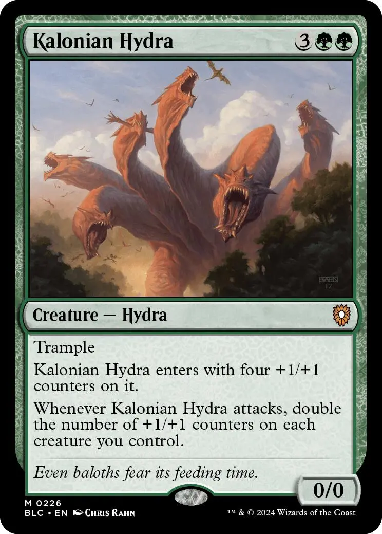 Kalonian Hydra [Bloomburrow Commander] 1