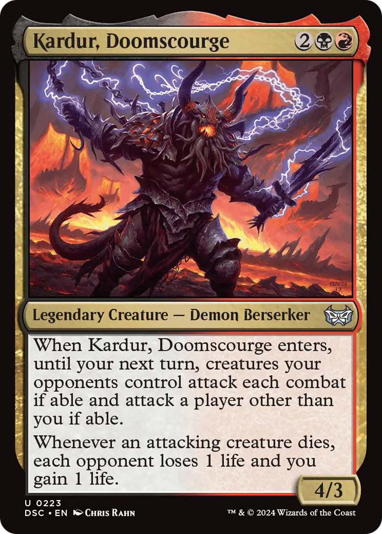 Kardur, Doomscourge [Duskmourn: House Of Horror Commander] 1