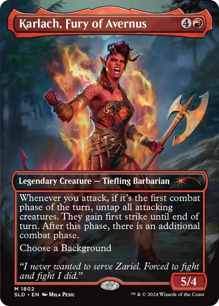 Karlach, Fury Of Avernus (Rainbow Foil) [Secret Lair Drop Series] 1