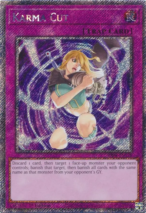 Karma Cut [Ra04-En128] Platinum Secret Rare 1