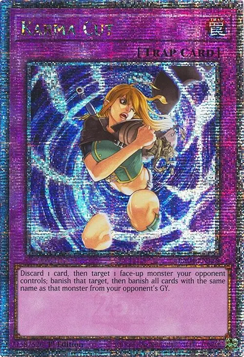 Karma Cut [Ra04-En128] Quarter Century Secret Rare 1
