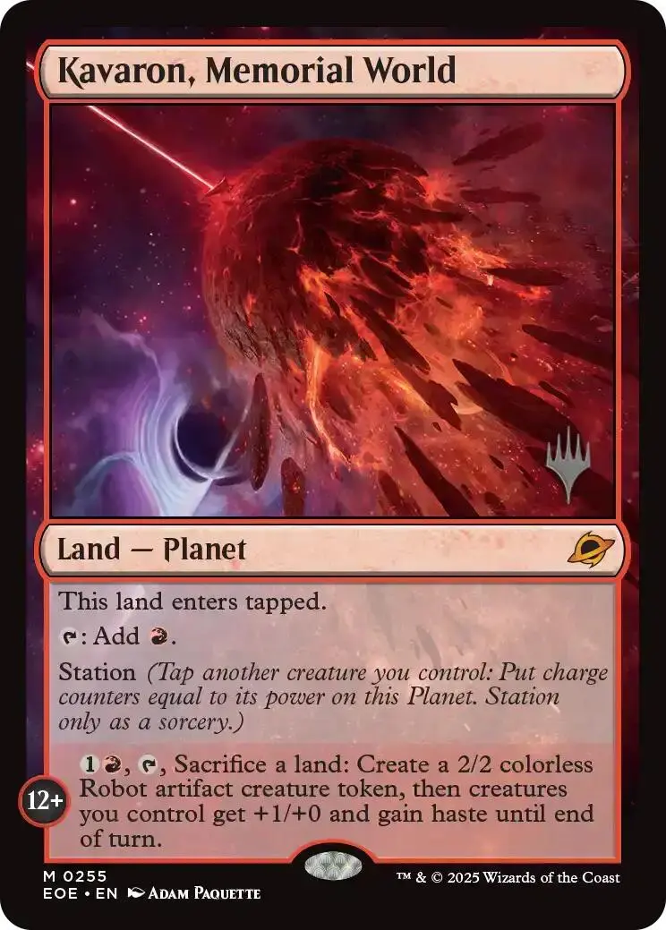 Kavaron, Memorial World (Promo Pack) [Edge Of Eternities Promo Pack] 1