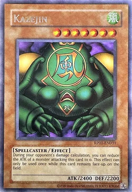 Kazejin [Rp01-En031] Rare 1