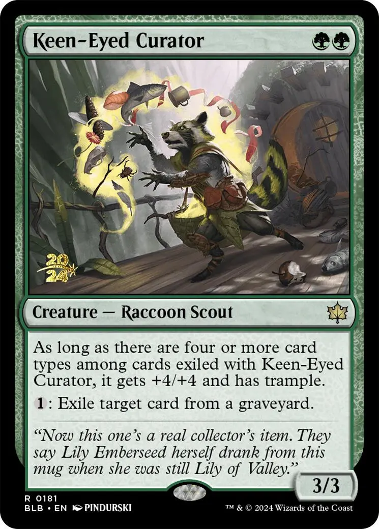 Keen-Eyed Curator [Bloomburrow Prerelease Promos] 1