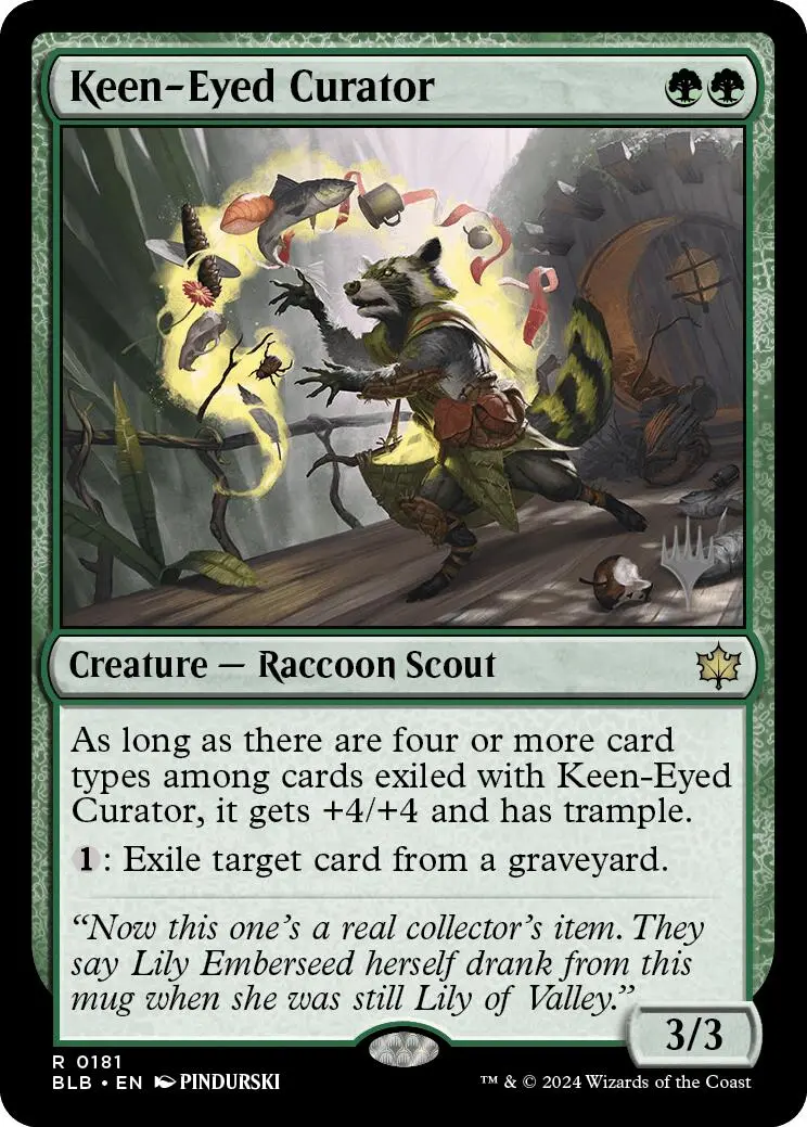 Keen-Eyed Curator (Promo Pack) [Bloomburrow Promos] 1