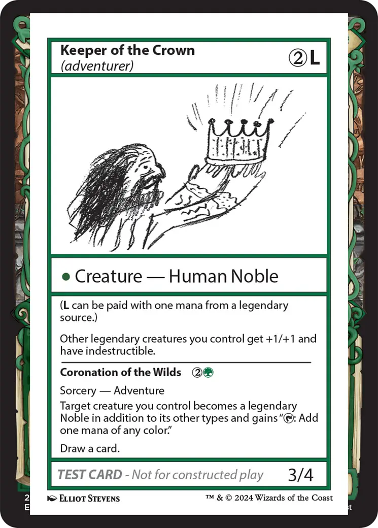 Keeper Of The Crown (Adventurer) [Mystery Booster 2 Playtest Cards] 1