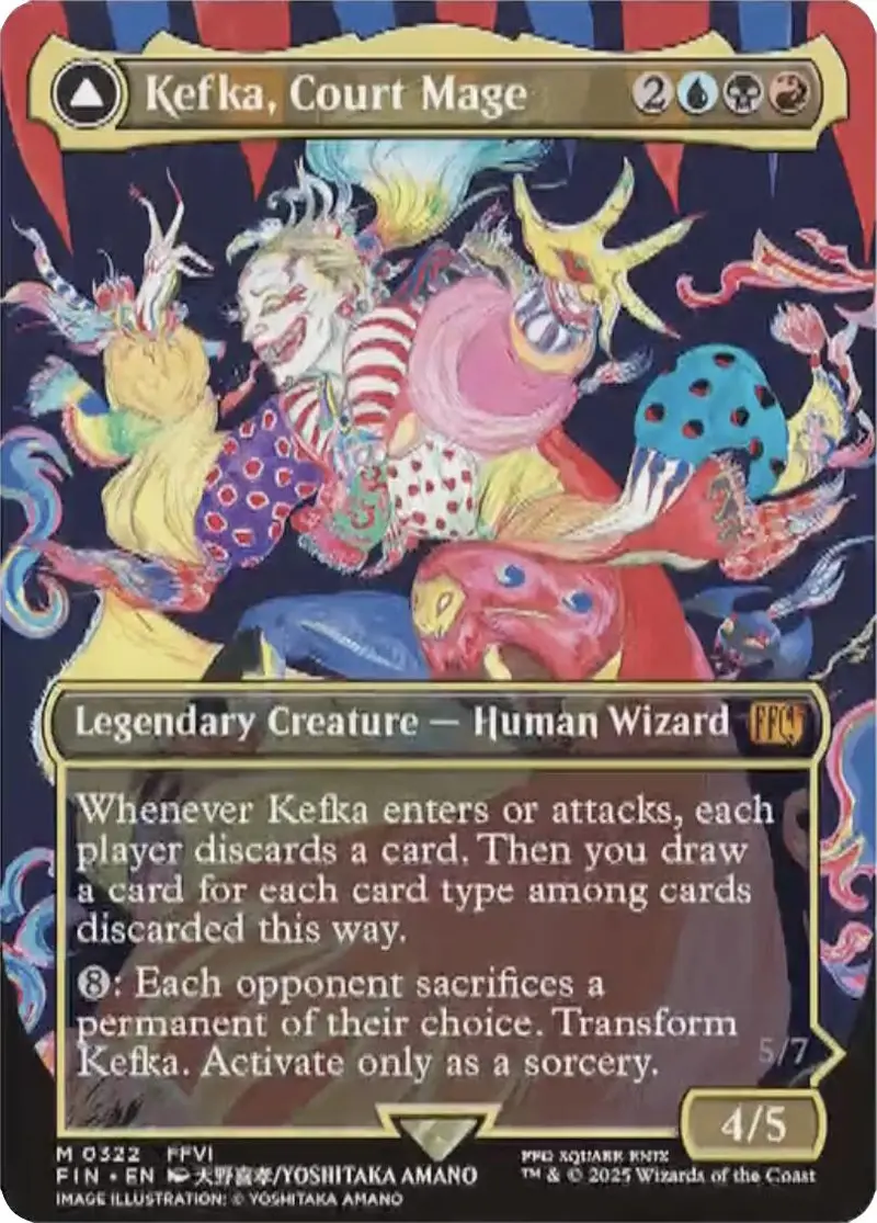 Kefka, Court Mage // Kefka, Ruler Of Ruin (Borderless) (0322) [Final Fantasy] 1