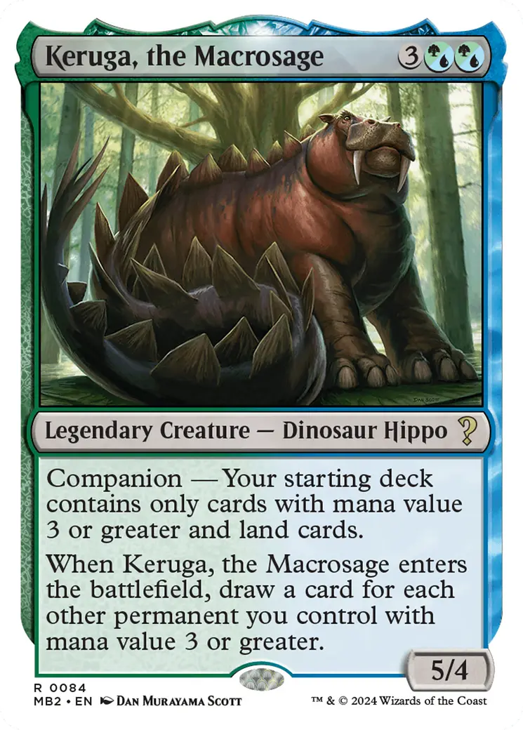Keruga, The Macrosage (White Border) [Mystery Booster 2] 1