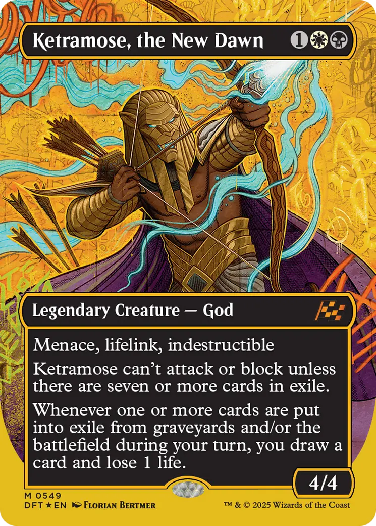 Ketramose, The New Dawn (Borderless) (First-Place Foil) [Aetherdrift] 1