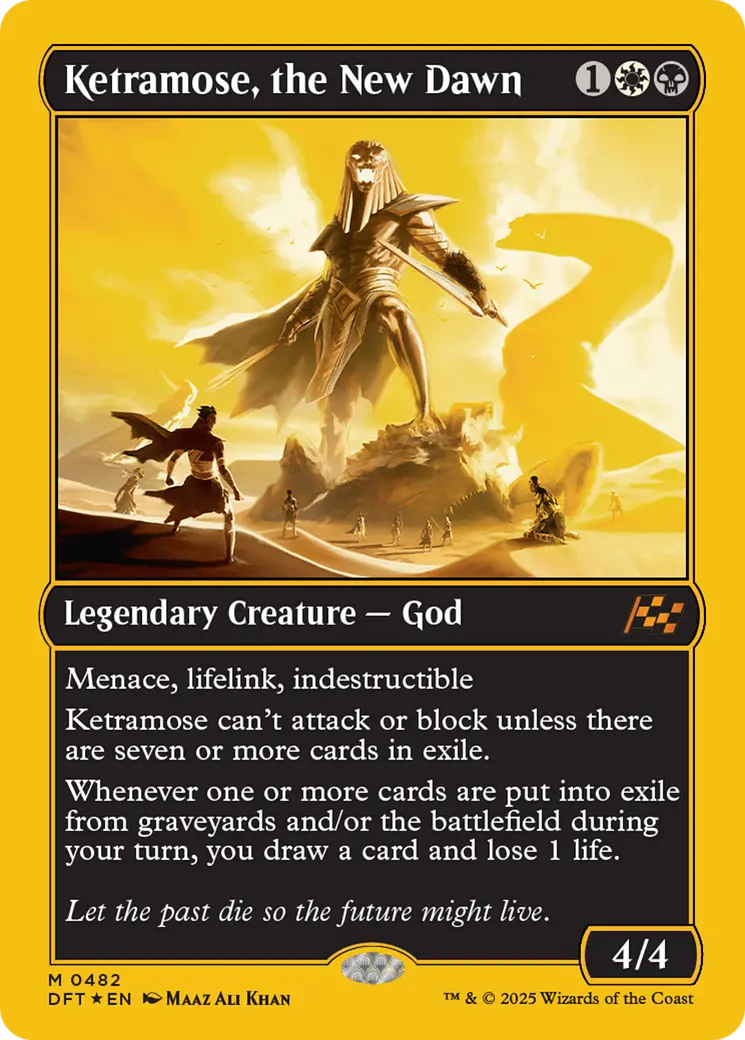 Ketramose, The New Dawn (First-Place Foil) [Aetherdrift] 1