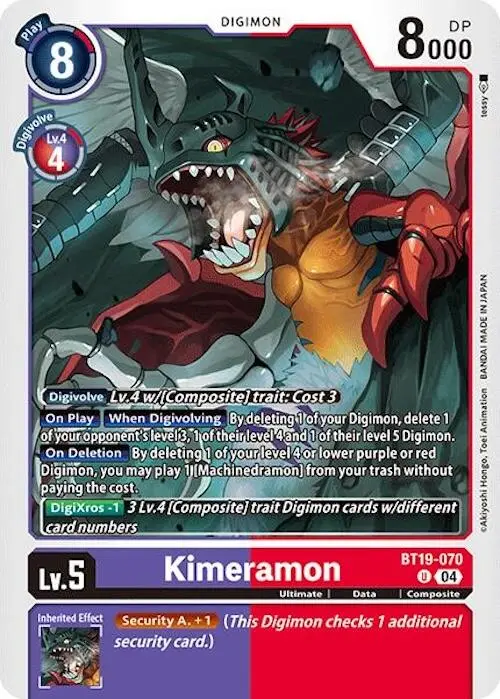 Kimeramon [Bt19-070] [Release Special Booster Ver.2.0] 1