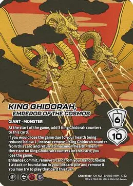 King Ghidorah, Emperor Of The Cosmos - Alternate Art - Foil 1