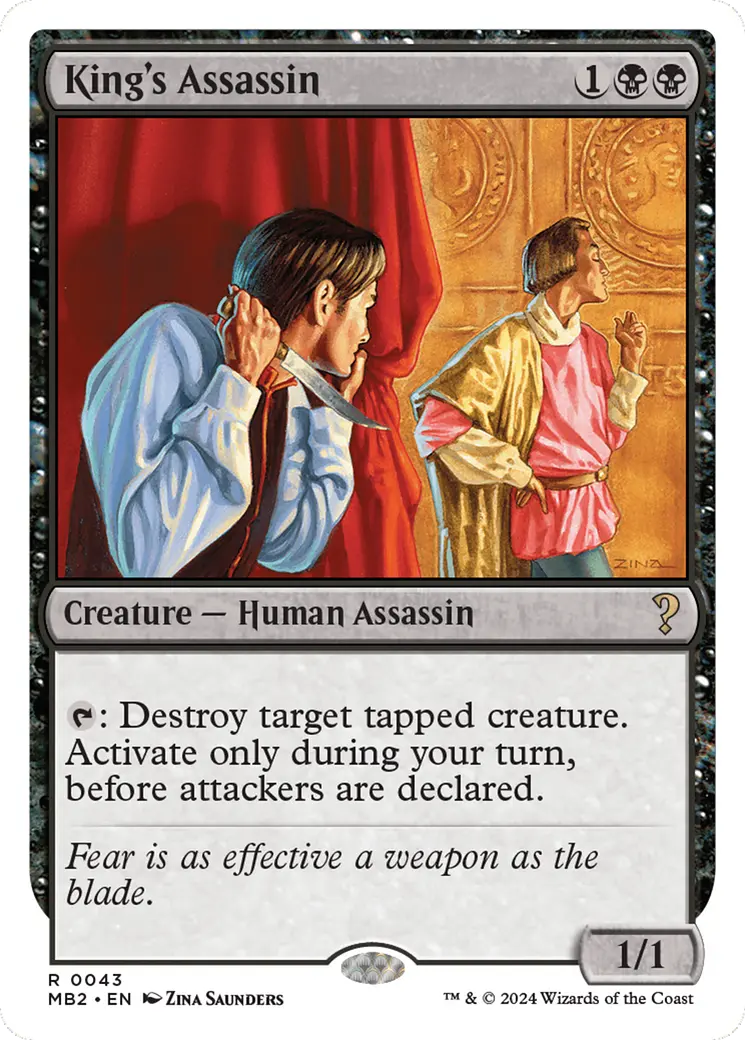King's Assassin (White Border) [Mystery Booster 2] 1