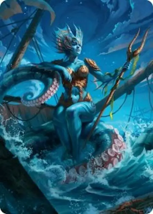 Kiora, The Rising Tide Art Card (30/54) [Foundations Art Series] 1