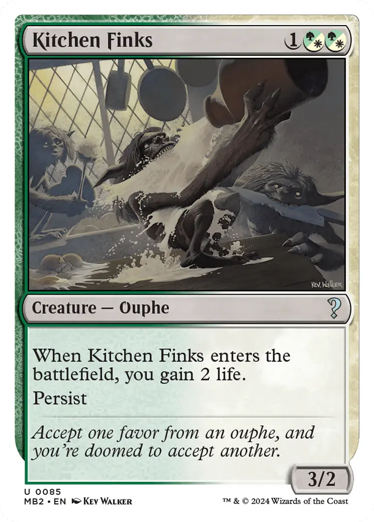 Kitchen Finks (White Border) [Mystery Booster 2] 1