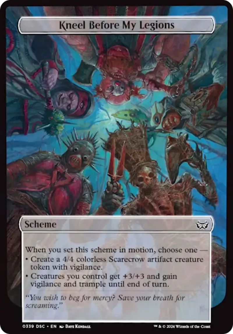 Kneel Before My Legions (Full Art) [Duskmourn: Archenemy] 1