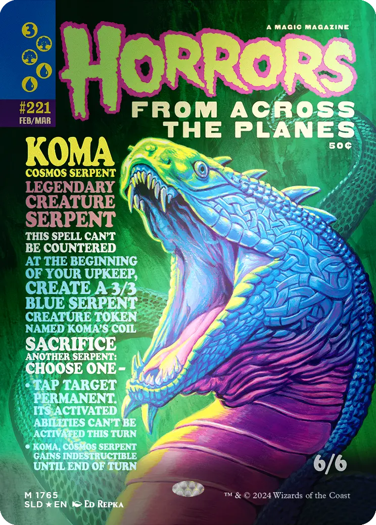 Koma, Cosmos Serpent (Rainbow Foil) [Secret Lair Drop Series] 1