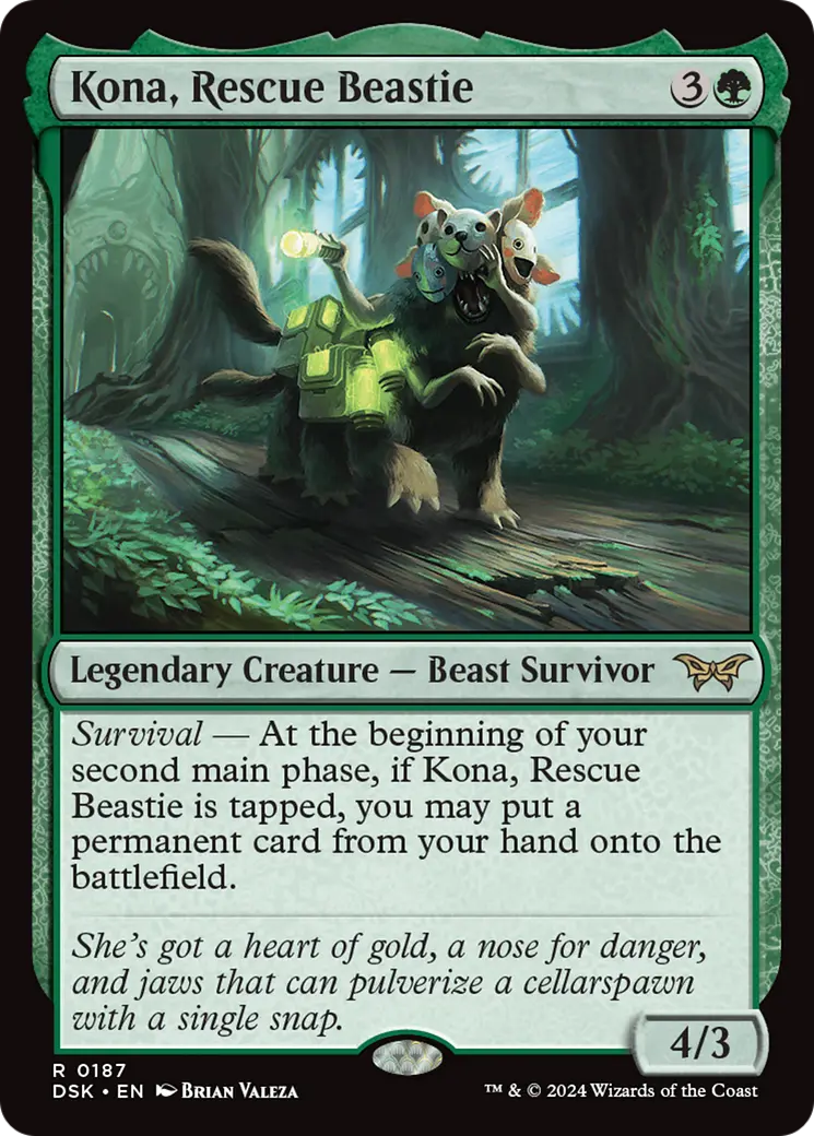 Kona, Rescue Beastie (0187) [Duskmourn: House Of Horror] 1