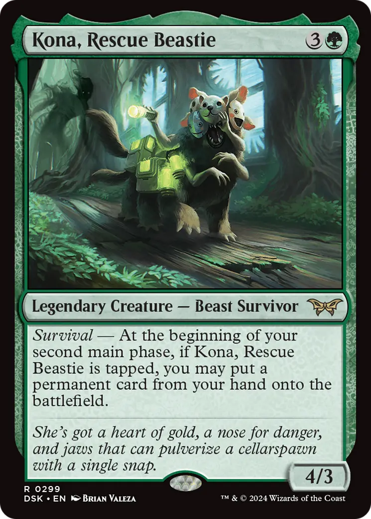 Kona, Rescue Beastie (0299) [Duskmourn: House Of Horror] 1