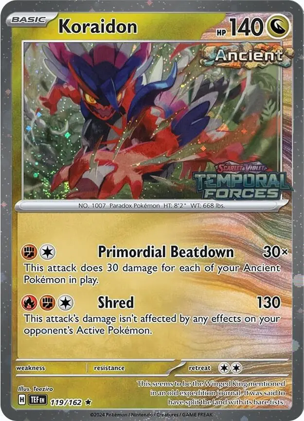 Koraidon (119/162) (European Promo) [Miscellaneous Cards] 1