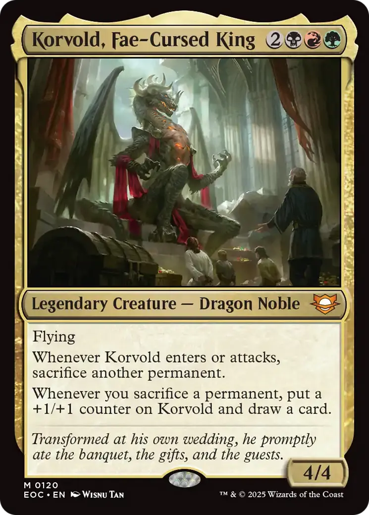 Korvold, Fae-Cursed King [Edge Of Eternities Commander] 1