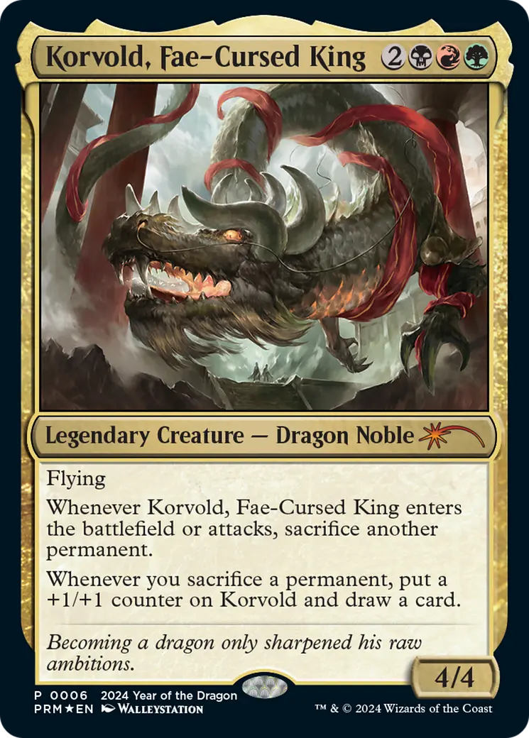 Korvold, Fae-Cursed King (Year Of The Dragon 2024) [Standard Showdown Promos] 1