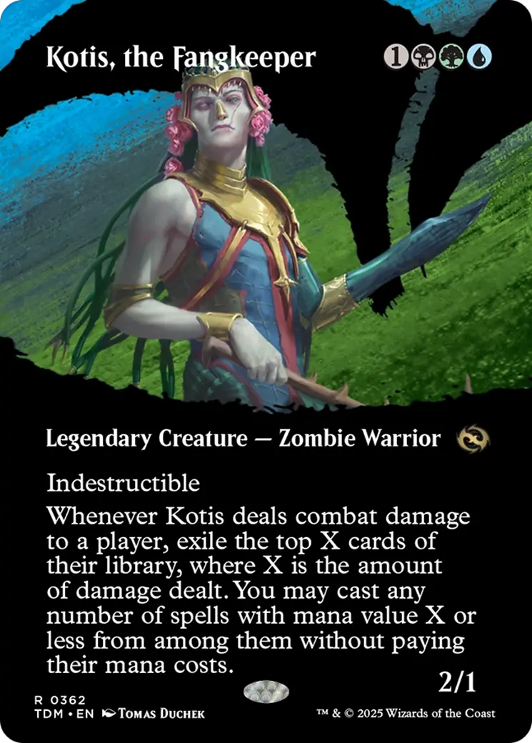 Kotis, The Fangkeeper (Borderless) [Tarkir: Dragonstorm] 1