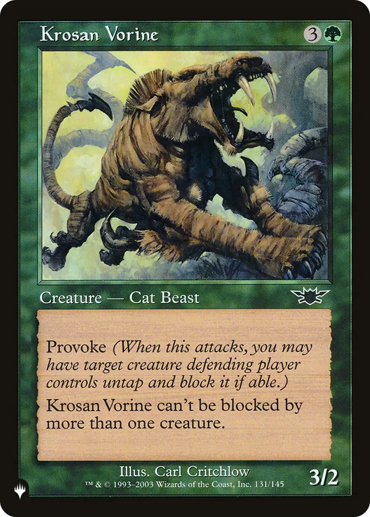 Krosan Vorine [The List] 1