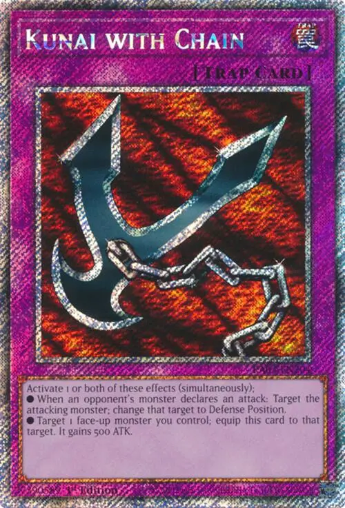 Kunai With Chain (Platinum Secret Rare) [Ra03-En204] Platinum Secret Rare 1