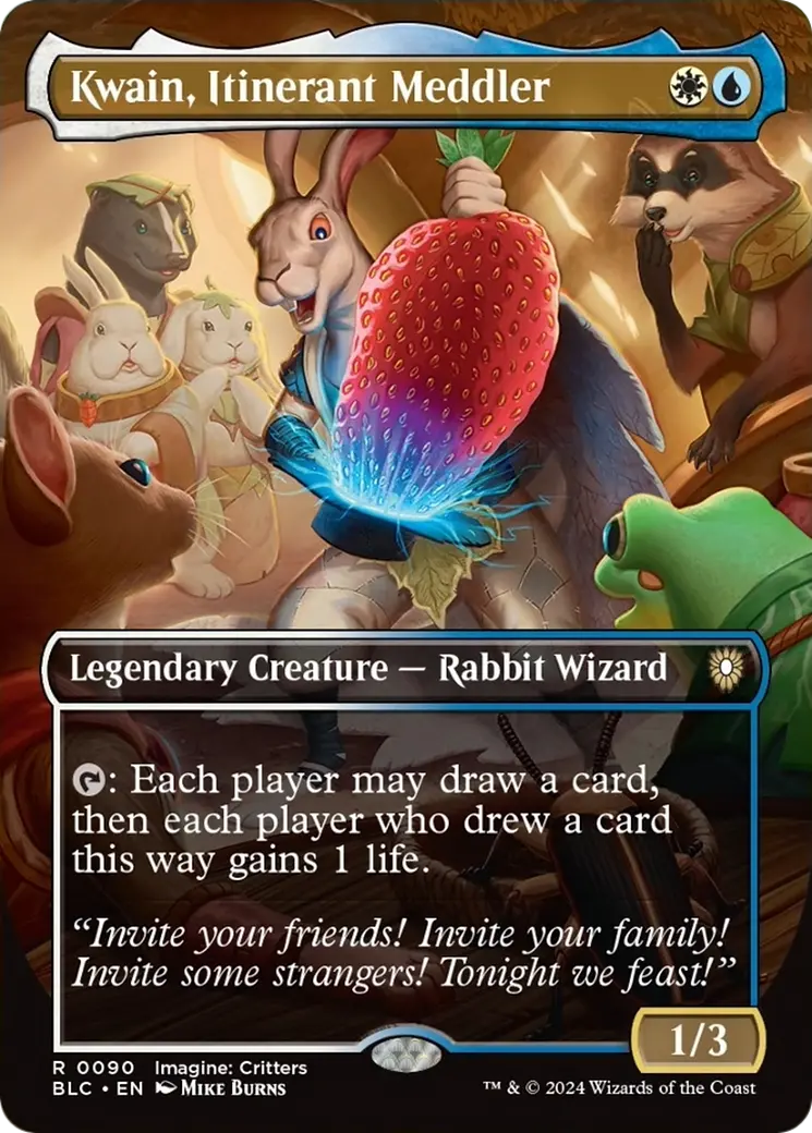 Kwain, Itinerant Meddler (Borderless) [Bloomburrow Commander] 1