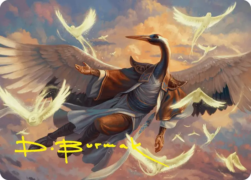 Kykar, Zephyr Awakener Art Card (16/54) (Gold-Stamped Signature) [Foundations Art Series] 1