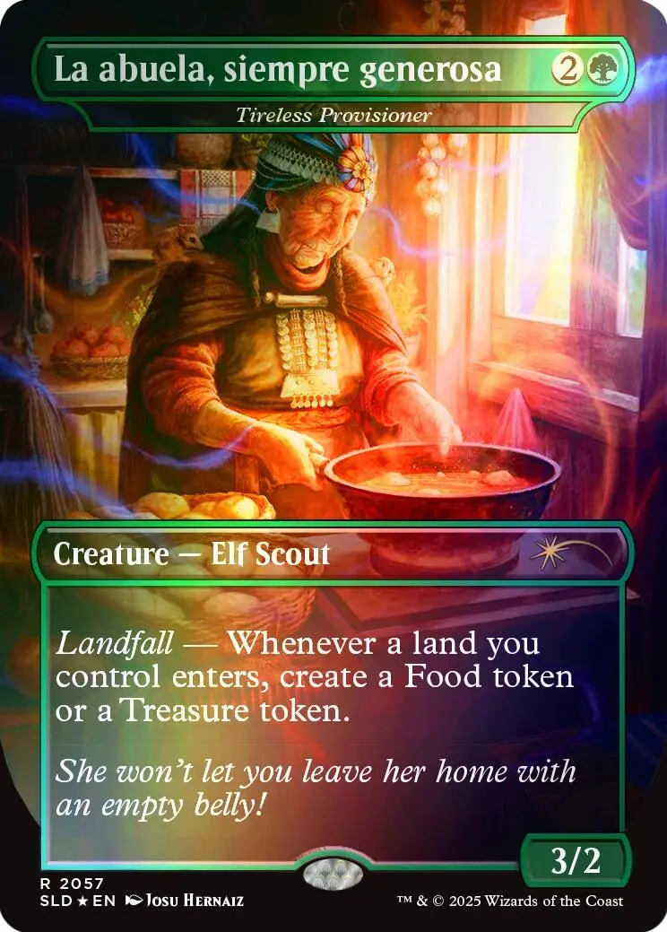 La Abuela, Siempre Generosa - Tireless Provisioner (Rainbow Foil) [Secret Lair Drop Series] 1