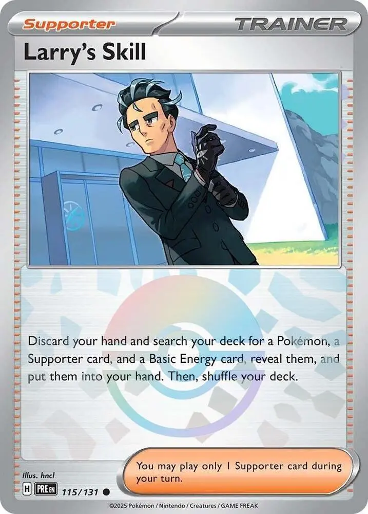 Larry's Skill (115/131) (Poke Ball Pattern) [Scarlet & Violet: Prismatic Evolutions] 1