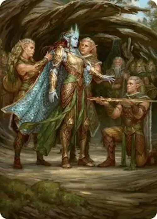 Lathril, Blade Of The Elves Art Card (48/54) [Foundations Art Series] 1