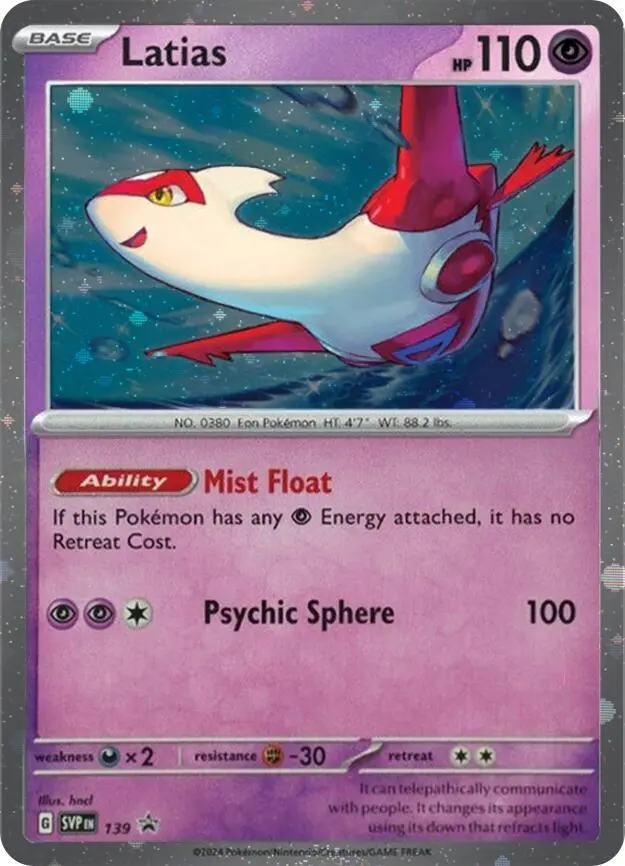 Latias (Svp139) (Cosmo Holo) [Scarlet & Violet: Black Star Promos] 1