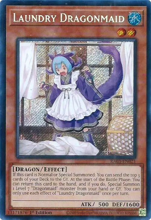 Laundry Dragonmaid (Secret Rare) [Ra03-En021] Secret Rare 1