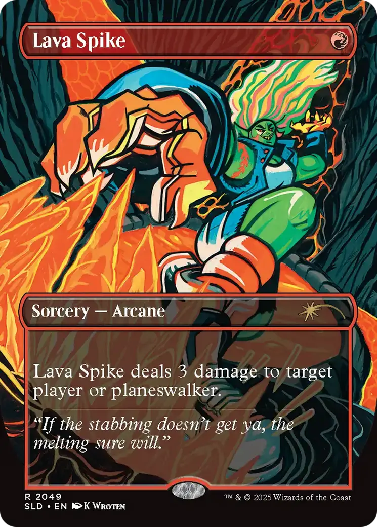 Lava Spike (2049) (Rainbow Foil) [Secret Lair Drop Series] 1