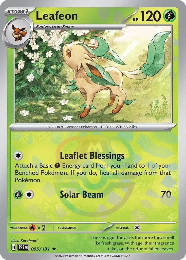 Leafeon (005/131) (Master Ball Pattern) [Scarlet & Violet: Prismatic Evolutions] 1