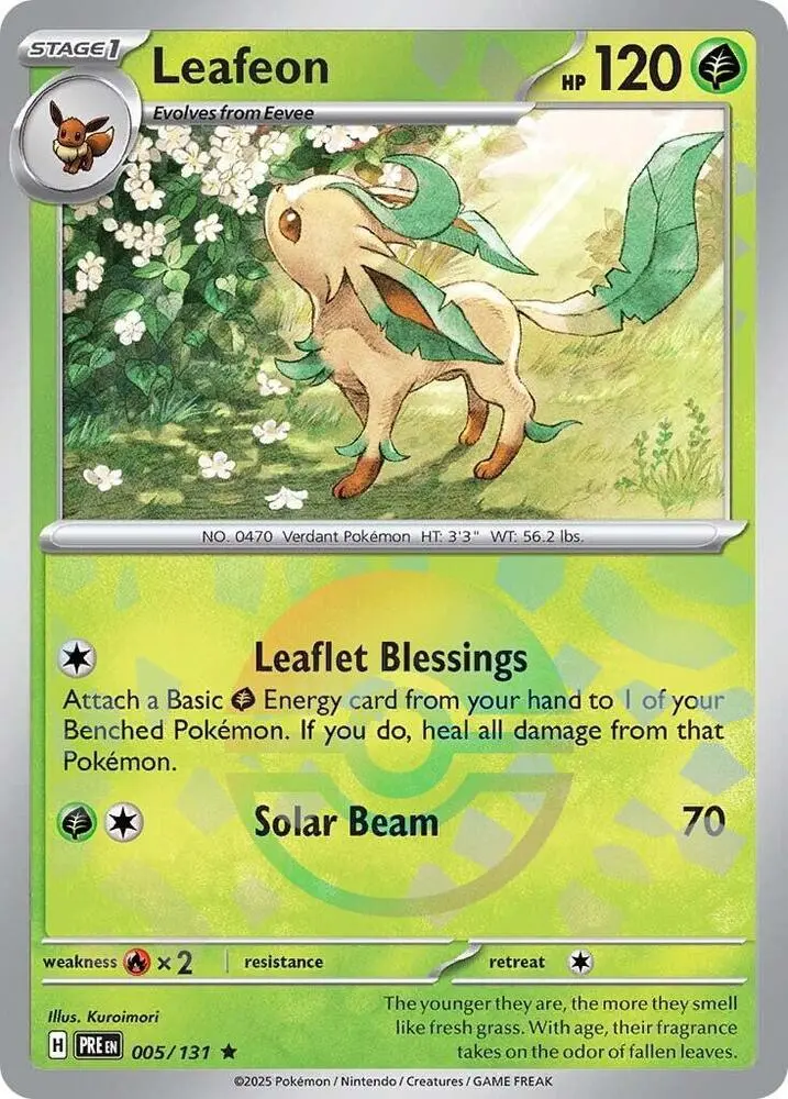 Leafeon (005/131) (Poke Ball Pattern) [Scarlet & Violet: Prismatic Evolutions] 1