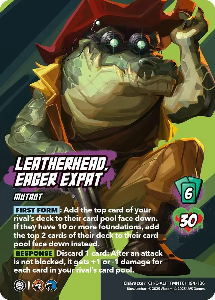 Leatherhead, Eager Expat (Alternate Art) - Teenage Mutant Ninja Turtles (Tmnt) 1