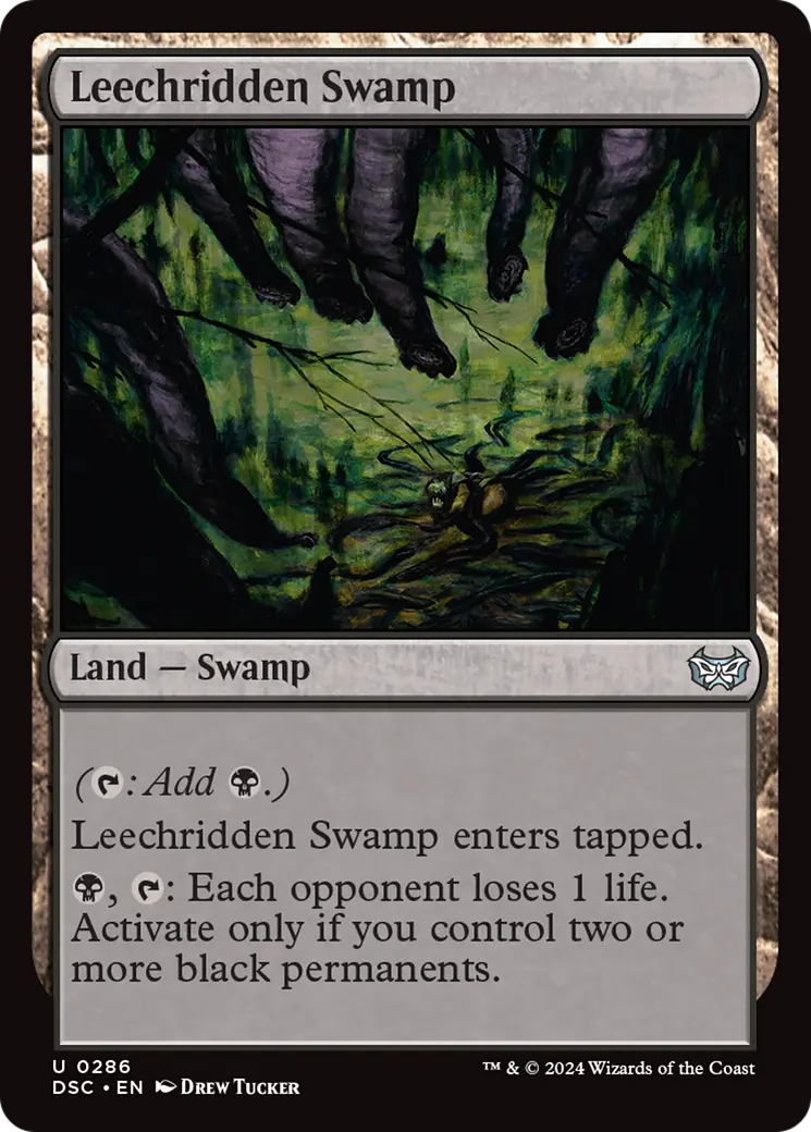 Leechridden Swamp [Duskmourn: House Of Horror Commander] 1