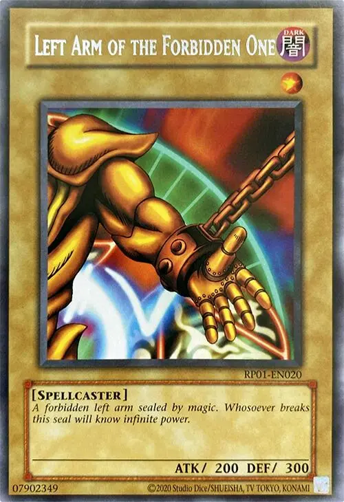 Left Arm Of The Forbidden One [Rp01-En020] Rare 1