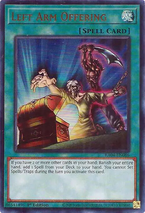 Left Arm Offering [Ra04-En086] Ultra Rare 1