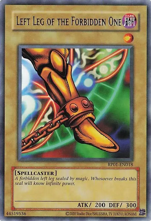 Left Leg Of The Forbidden One [Rp01-En018] Rare 1