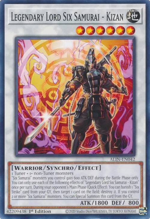 Legendary Lord Six Samurai - Kizan [Alin-En042] Common 1