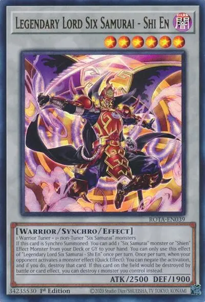 Legendary Lord Six Samurai - Shi En [Rota-En039] Ultra Rare 1
