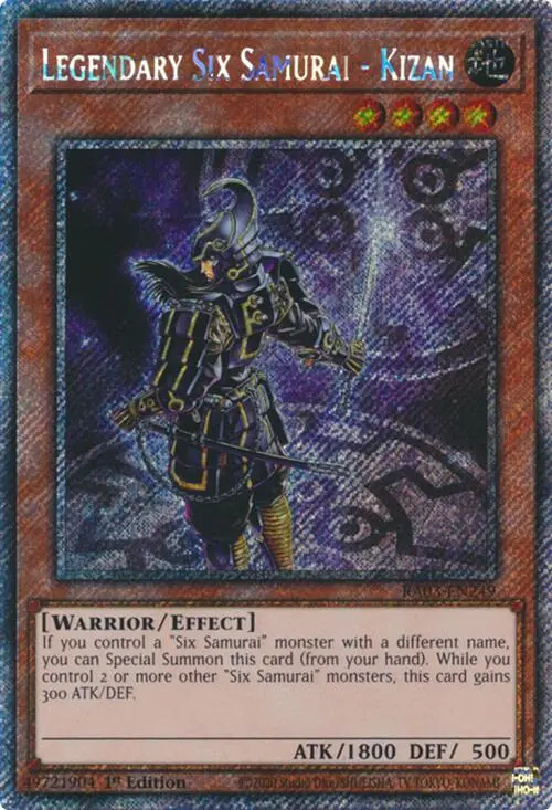 Legendary Six Samurai - Kizan (Platinum Secret Rare) [Ra03-En249] Platinum Secret Rare 1