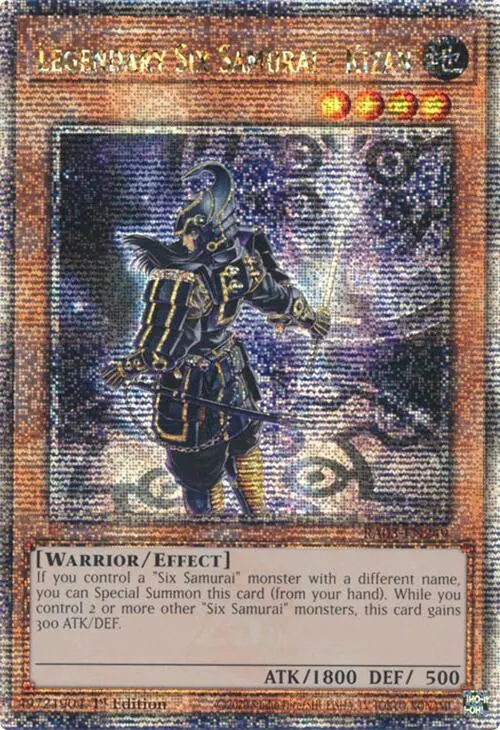 Legendary Six Samurai - Kizan (Quarter Century Secret Rare) [Ra03-En249] Quarter Century Secret Rare 1