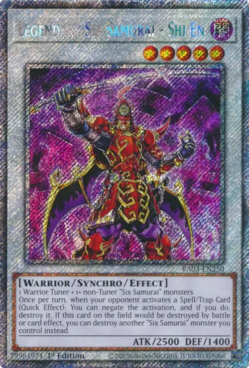 Legendary Six Samurai - Shi En (Platinum Secret Rare) [Ra03-En250] Platinum Secret Rare 1