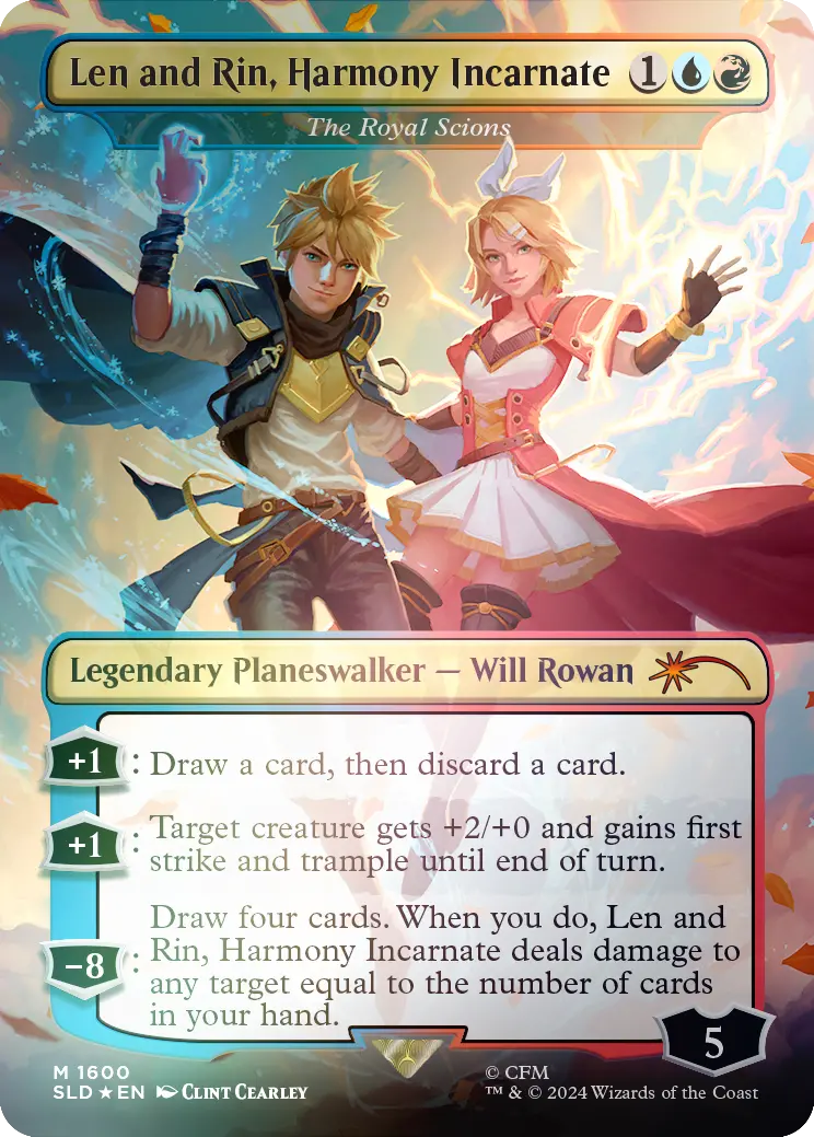 Len And Rin, Harmony Incarnate - The Royal Scions (Rainbow Foil) [Secret Lair Drop Series] 1